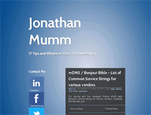 Tablet Screenshot of jonathanmumm.com